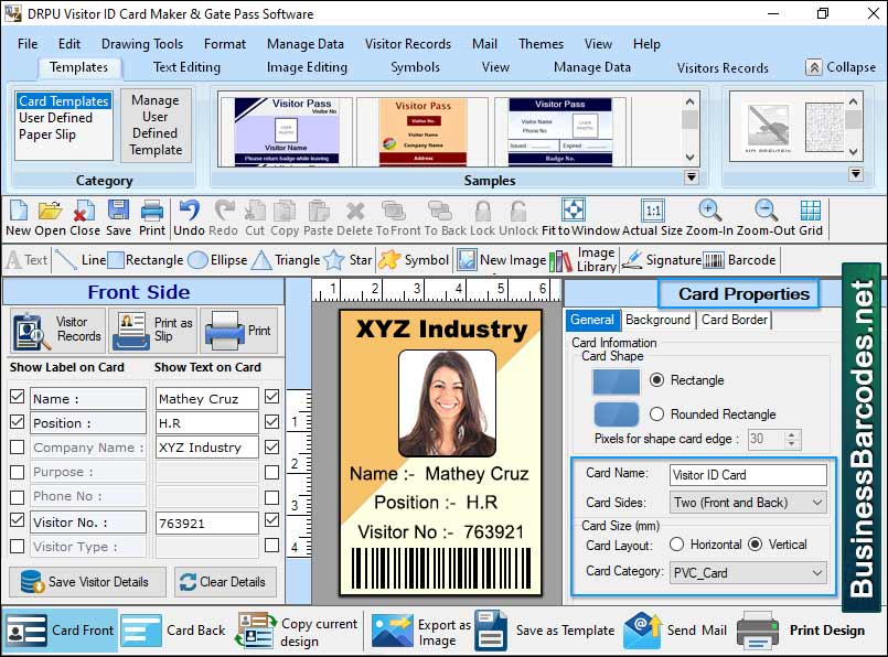Reliable ID Card Printing Program screenshot