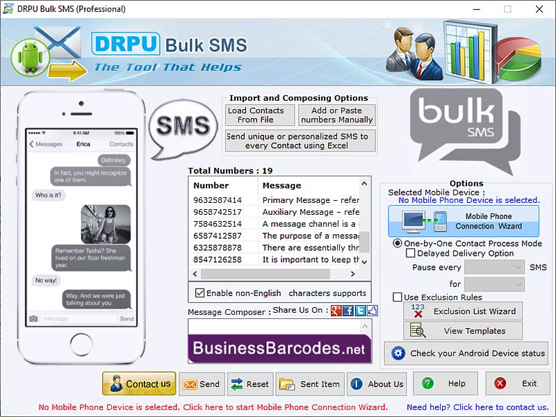 Screenshot of Business Mobile Marketing Software 8.5.2