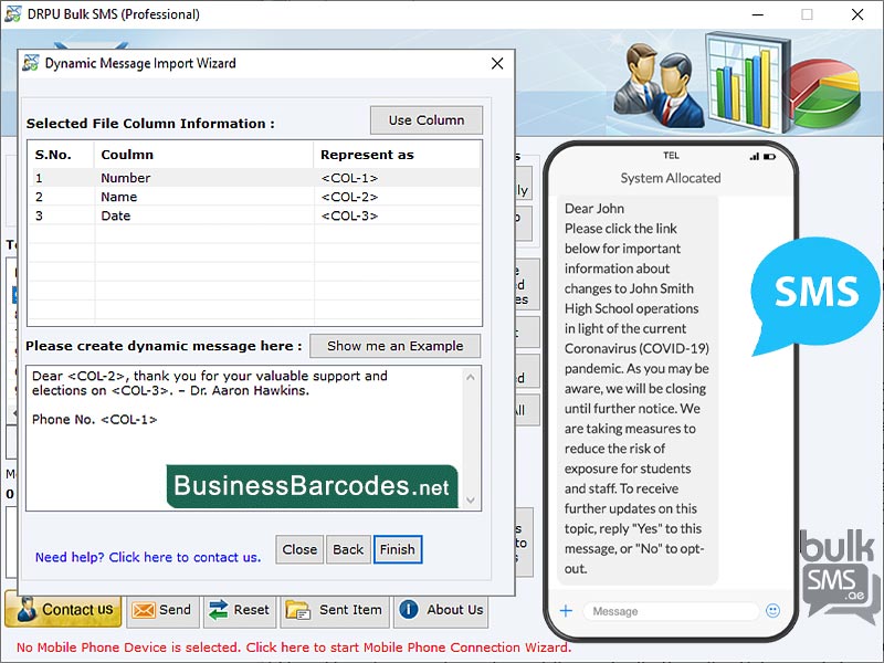 Screenshot of Build SMS Marketing Contact List