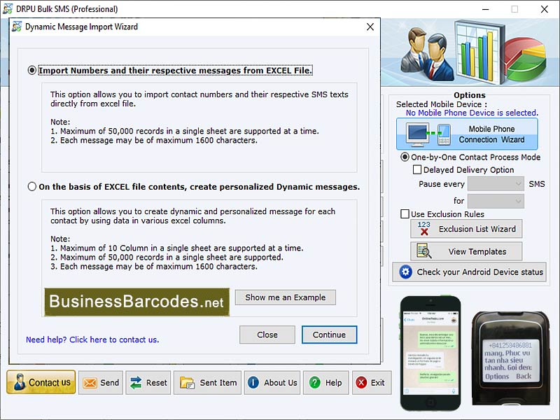 Screenshot of Bulk SMS Marketing Service Tool