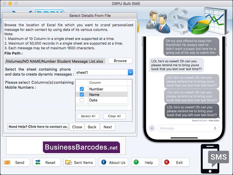 Scheduling SMS messages Tool 7.6.3.7 full