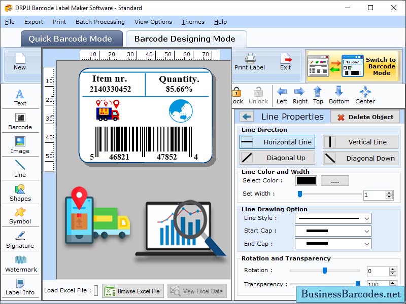 Windows 8 Barcode Delivery Tracking Software full