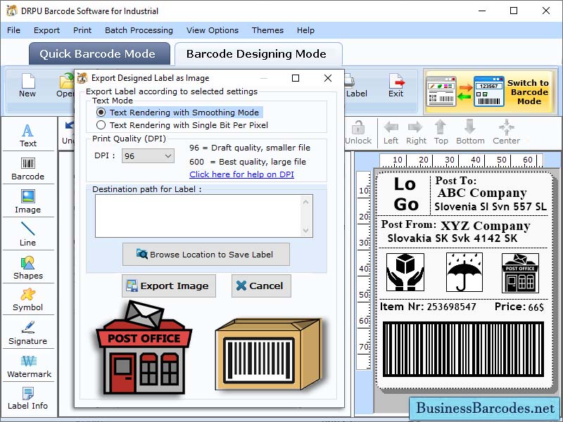Post Office Barcode Maker Software, Postal Barcode Generator Program, Business Barcodes for Post Office, Multiple Barcode Stickers, Bulk Barcode Maker Tool, Windows App for Postal Barcodes, Business Barcode Maker Application, Tool for Label Printing