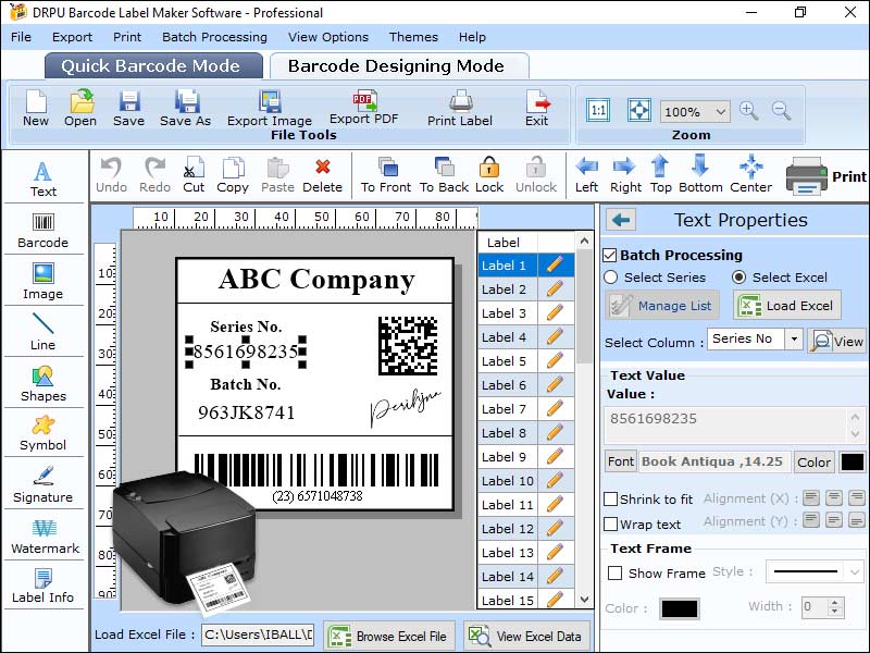 Professional Business Barcode Maker, Professional Label Printing Program, Professional Label Designing Application, Windows Software for Barcode Designing, Barcode Label Generator Software, Business Barcode Label Generator, Barcode System Application