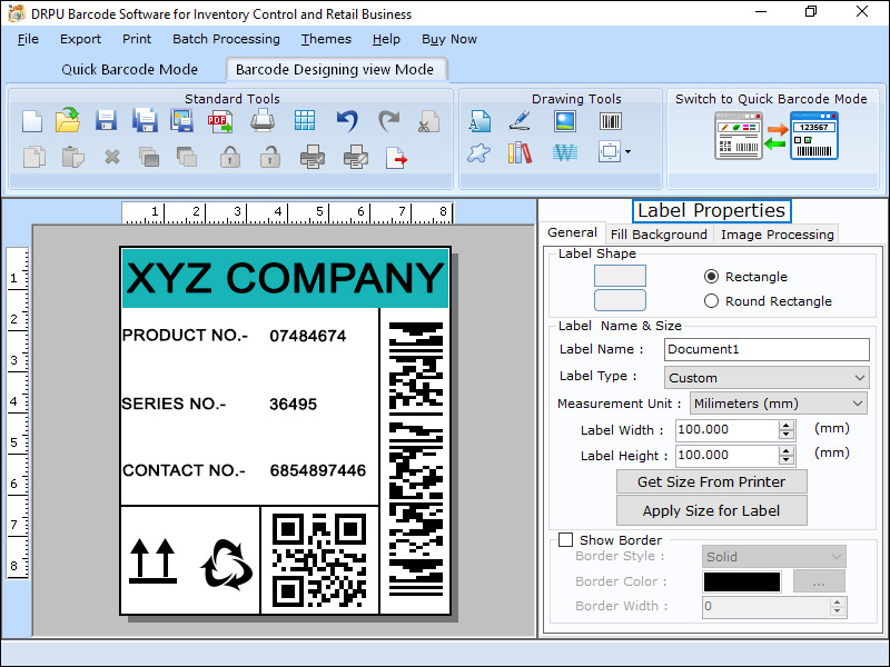 Logistics Barcode Label Making Software software