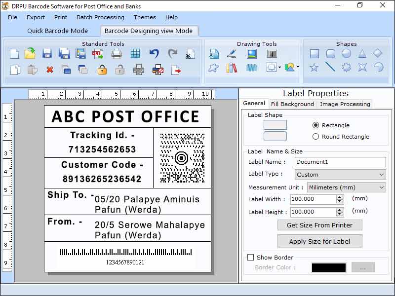 Post Office Barcode Label Program, Courier Mail Barcode Labelling Tool, Barcode Tag Maker Application, Barcode Label Creator For Post Office, Post Office Barcode Sticker Software, Postal Stamp Barcode Creator Program, Barcode Coupon Maker For Postal