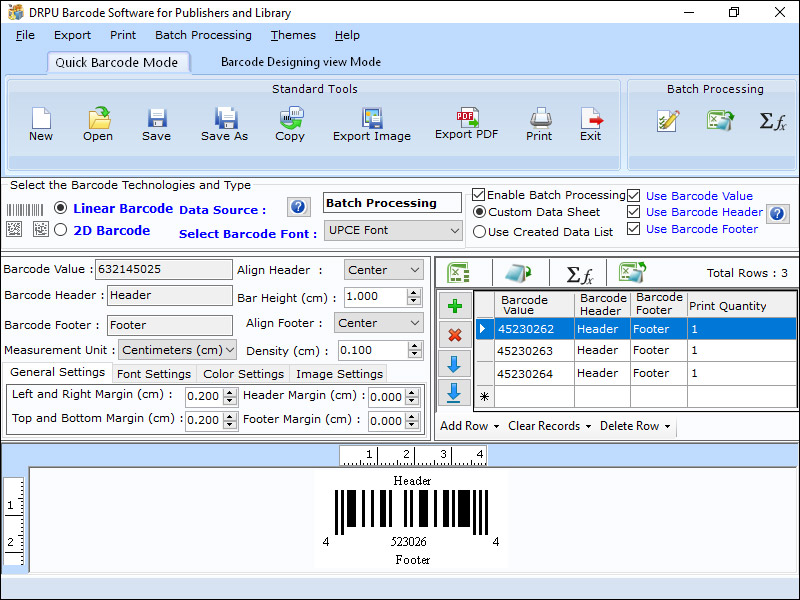 Publishing Barcode Label Designing Tool