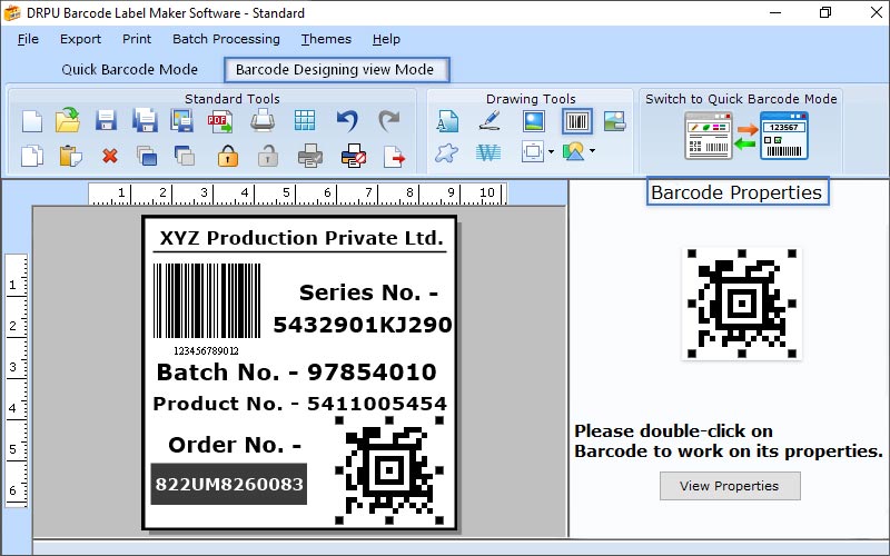 Excel Bulk Barcode Software Screenshot