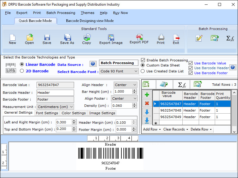 Disperse Items Label Creation Tool