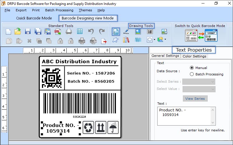 UPC Barcode Maker Excel Batch Processing Screenshot