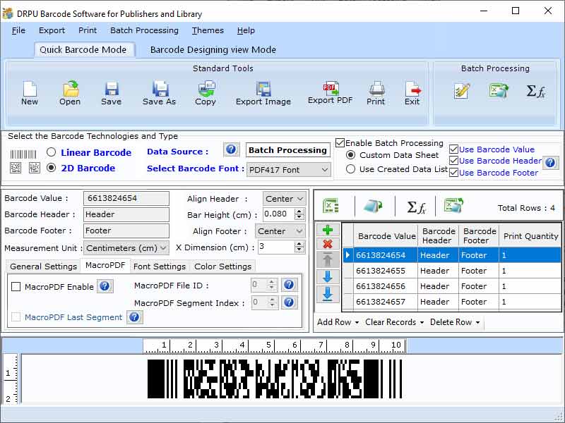 Library Management Barcode Software