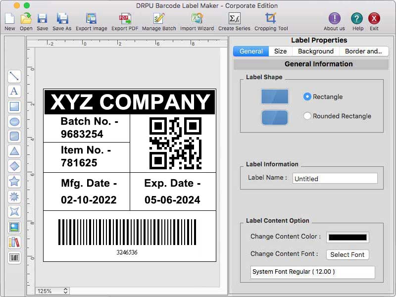 Apple Mac Barcode Creating Application