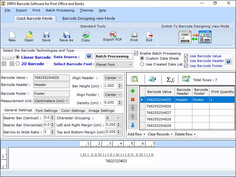 Screenshot of Courier Sticker & Label Printing Tool