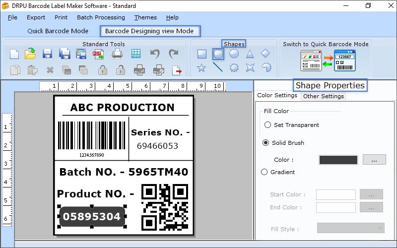 Barcode Labelling & Printing Application